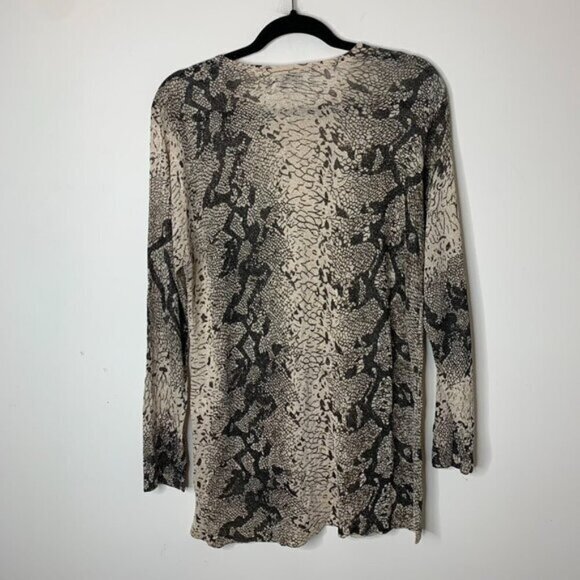 Women's D&D Collection Top Vintage 90s 2000s Animal Print Long Sleeve Size L/XL - Picture 7 of 7